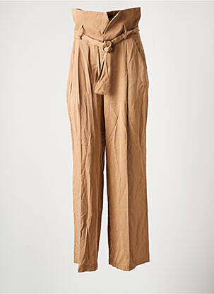Pantalon droit beige DEUX. BY ELINE DE MUNCK pour femme