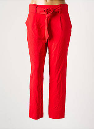 Pantalon droit rouge JACQUELINE DE YONG pour femme