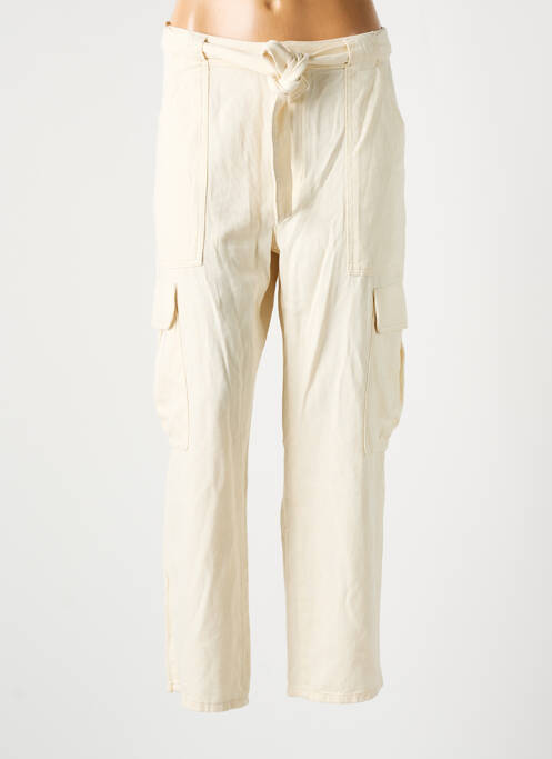 Pantalon cargo beige MANGO pour femme