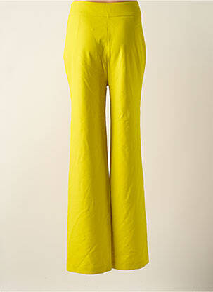Pantalon large fermeture zip latéral taille haute vert DEUX. BY ELINE DE MUNCK femme