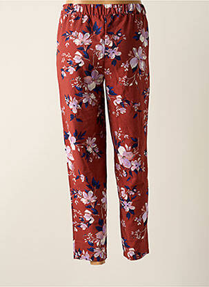Pantalon droit tissage crêpe taille normale orange VERO MODA femme