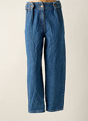 Jean coupe mom poches taille haute bleu DEUX. BY ELINE DE MUNCK femme