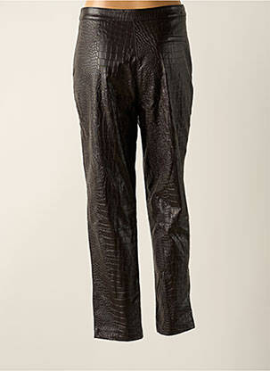 Pantalon chino taille normale taille normale marron ASTRID BLACK LABEL femme