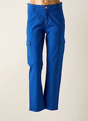 Pantalon cargo coupe droite taille normale bleu STIEN EDLUND femme
