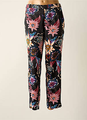Pantalon droit tissage crêpe taille normale noir VERO MODA femme