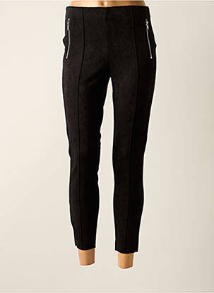 Jegging tissage suedine taille haute noir VERO MODA femme