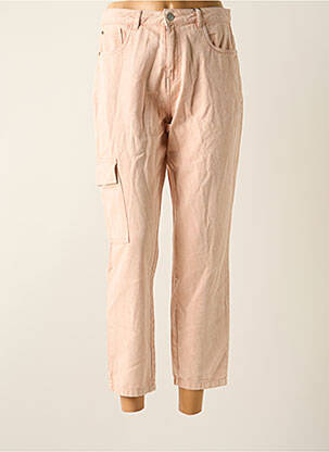 Pantalon cargo coupe droite taille normale rose NOISY MAY femme