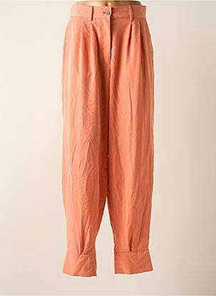 Pantalon droit orange DEUX. BY ELINE DE MUNCK pour femme