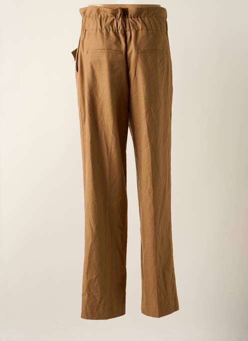 Pantalon droit marron DEUX. BY ELINE DE MUNCK femme
