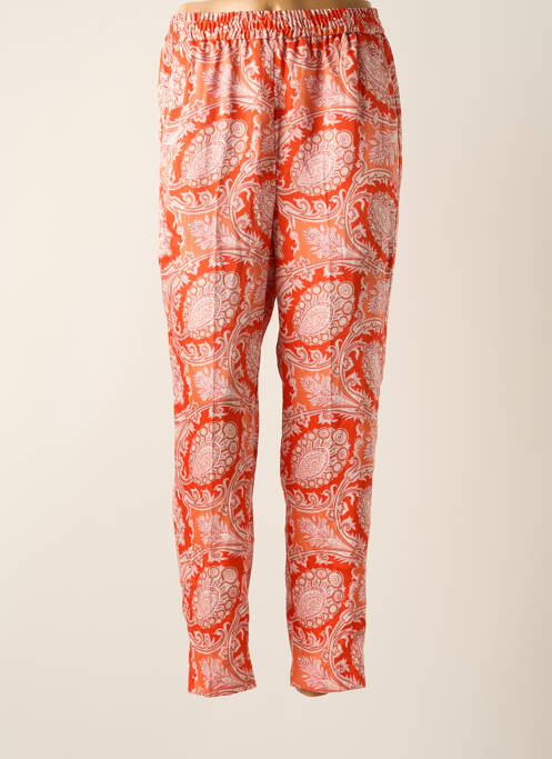 Pantalon droit orange MANGO pour femme