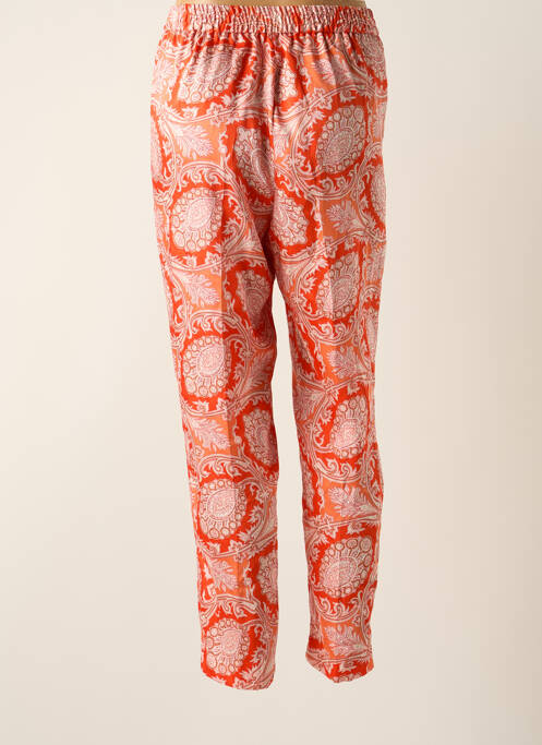 Pantalon droit orange MANGO pour femme