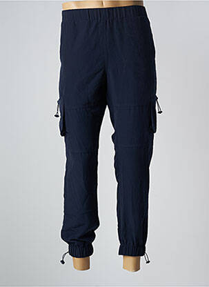 Pantalon cargo poches taille normale bleu CEMI homme