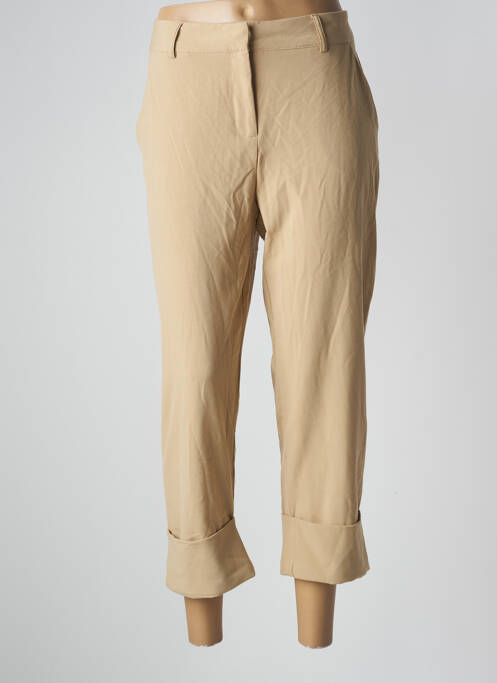 Pantalon 7/8 beige JACQUELINE DE YONG pour femme