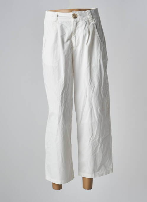 Pantalon 7/8 blanc JACQUELINE DE YONG pour femme