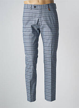 Pantalon chino stretch taille normale bleu L'IMPECCABLE MARCEL homme