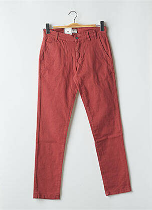 Pantalon chino stretch taille normale rouge SHINE homme