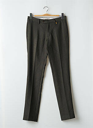 Pantalon droit stretch taille normale vert L'IMPECCABLE MARCEL homme