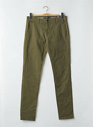 Pantalon chino stretch taille normale vert BRUCE & BUTLER  homme