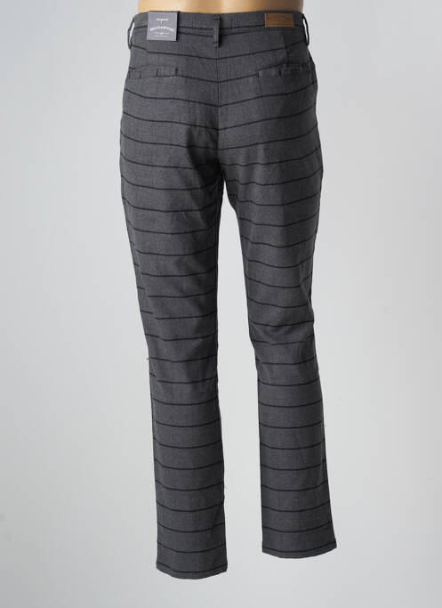 Pantalon chino stretch taille normale gris BRUCE & BUTLER  homme