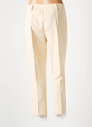 Pantalon 7/8 stretch taille normale beige RINASCIMENTO femme