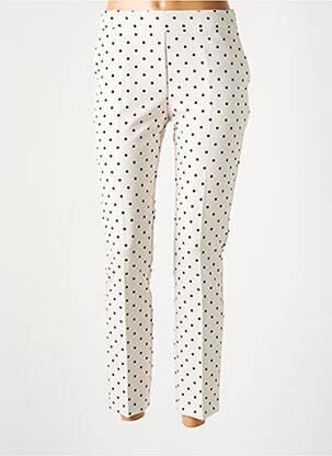 Pantalon 7/8 stretch taille normale beige RINASCIMENTO femme