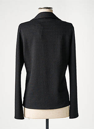 Top tissage crêpe manches longues noir EMA BLUE'S femme