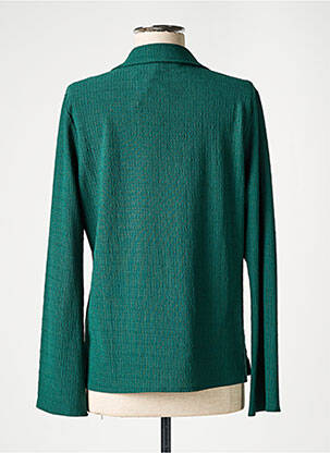 Top stretch manches longues vert EMA BLUE'S femme