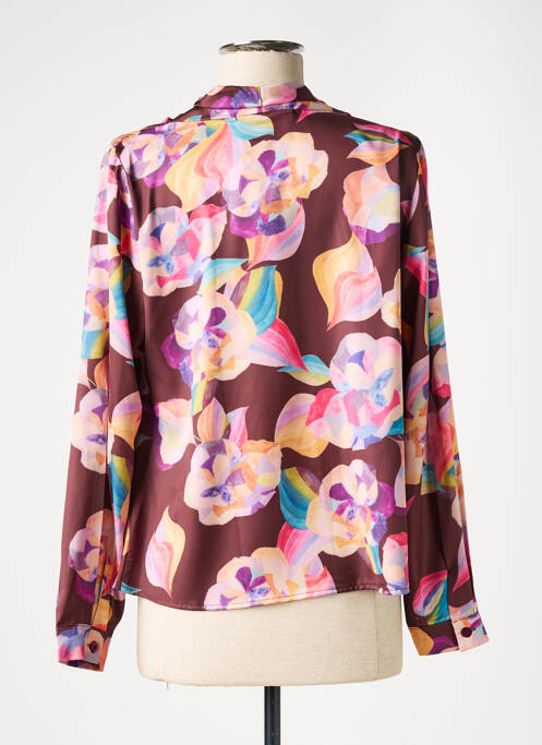 Blouse marron HIPPOCAMPE pour femme