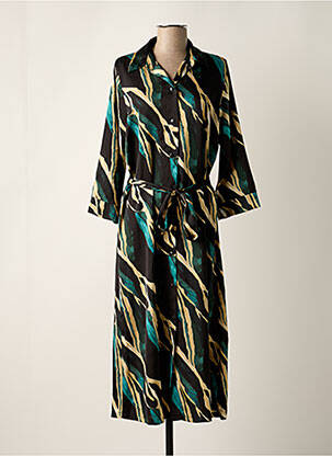 Robe longue manches longues manches longues noir SCARLET ROOS femme