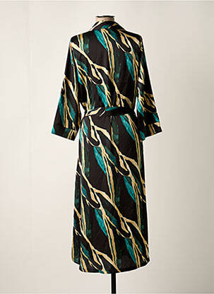 Robe longue manches longues manches longues noir SCARLET ROOS femme