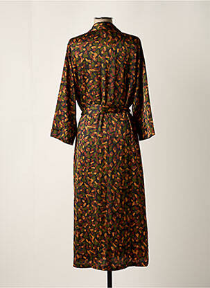 Robe longue manches longues manches longues marron SCARLET ROOS femme