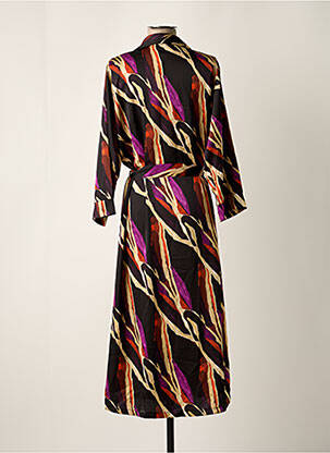 Robe longue manches longues manches longues noir SCARLET ROOS femme