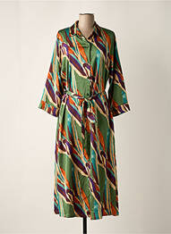 Robe longue manches longues manches longues vert SCARLET ROOS femme