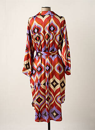 Robe longue manches longues manches longues rouge VIE TA VIE femme