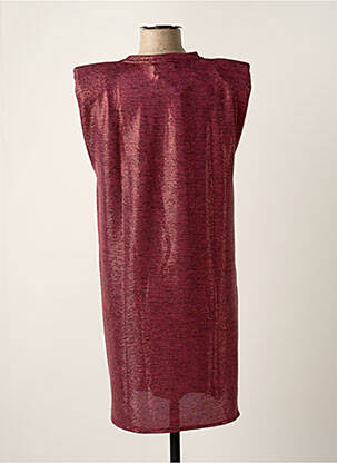 Robe mi-longue manches courtes manches courtes rose VIE TA VIE femme
