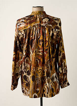 Blouse imprimé fantaisie manches longues marron SCARLET ROOS femme