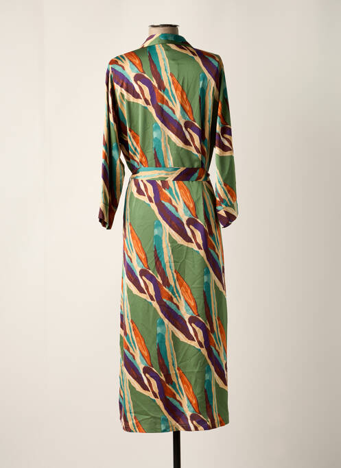 Robe longue manches longues manches longues vert SCARLET ROOS femme
