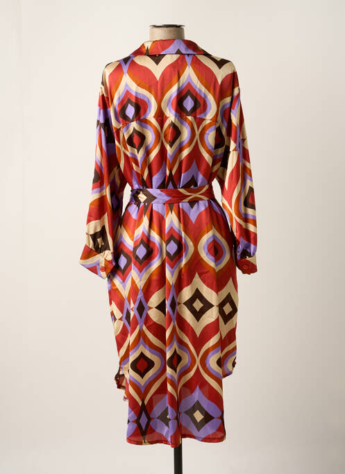 Robe longue manches longues manches longues rouge VIE TA VIE femme