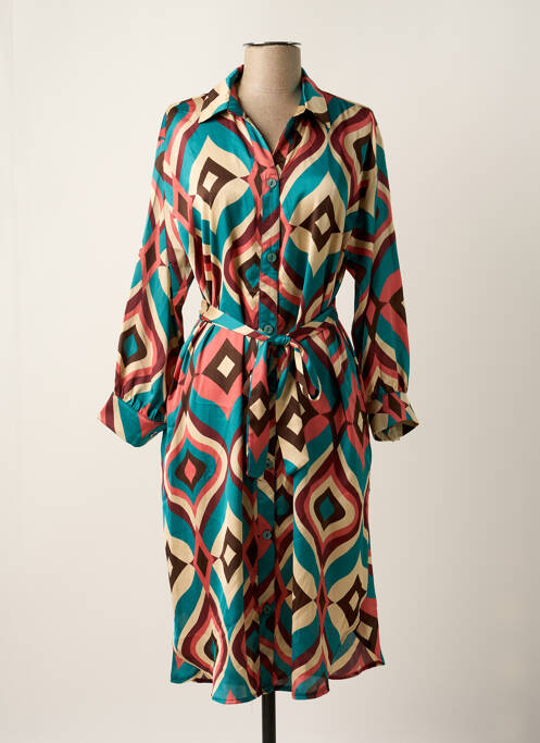 Robe mi-longue bleu VIE TA VIE pour femme