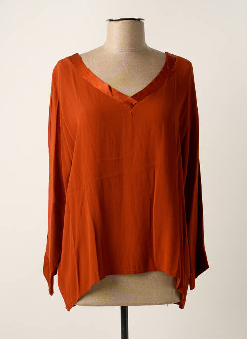 Top orange MINETTE pour femme