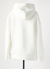 Sweat-shirt à capuche blanc NINETTE pour femme seconde vue