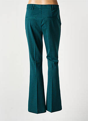 Pantalon droit fermeture zippée sous rabat avec crochet vert ONLY femme