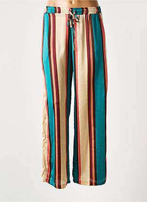 Pantalon droit taille élastique vert VIE TA VIE femme