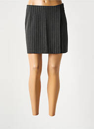 Jupe courte coupe droite gris ONLY femme