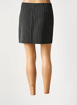 Jupe courte coupe droite gris ONLY femme