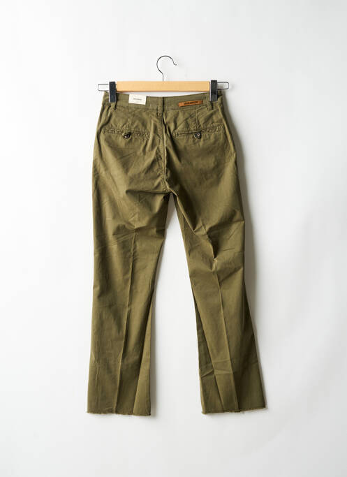 Pantalon droit tissage popeline vert MOS MOSH femme