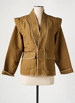 Veste casual col tailleur marron SKATÏE femme