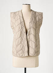 Gilet sans manche beige NINETTE pour femme seconde vue