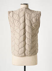 Gilet sans manche beige NINETTE pour femme seconde vue