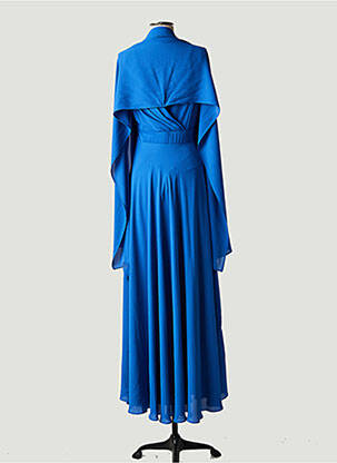 Robe longue sans manche sans manche bleu EDAS femme